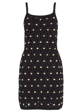 Sandro shell-embroidered mini dress xs